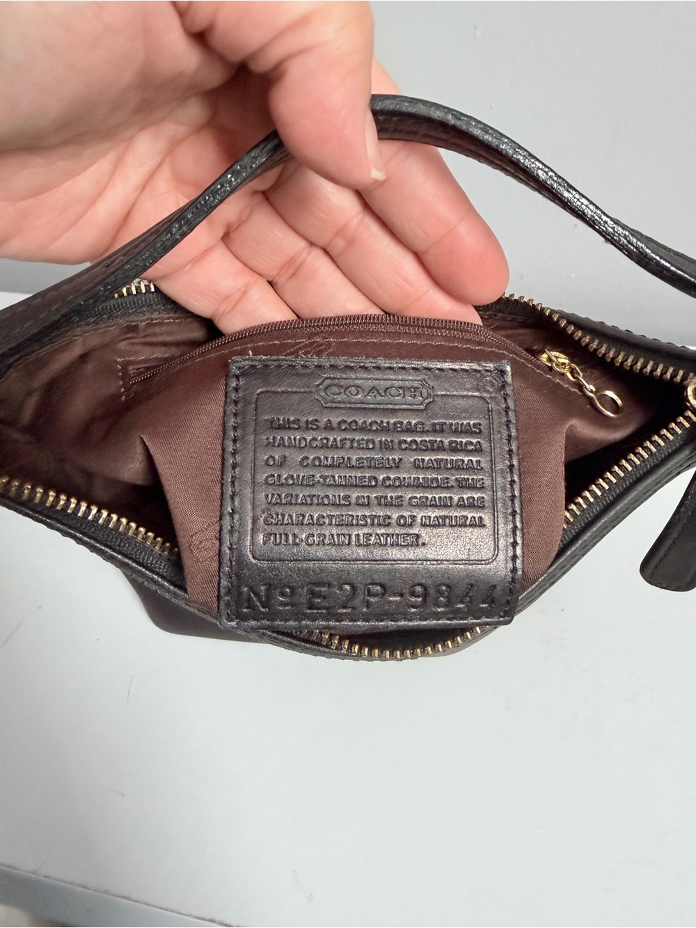 Coach Vintage Legacy West Demi Pouch Black 9844 - Picture 4 of 5